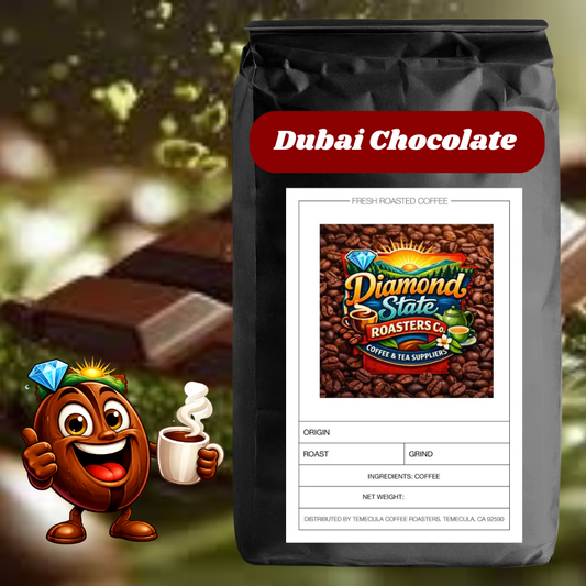 Dubai Chocolate Flavored Coffee Fresh Roast Blend