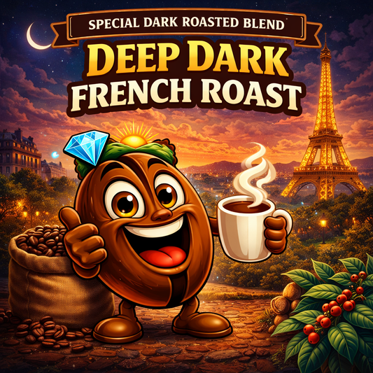 Deep Dark French Roast Flavored Coffee Blend