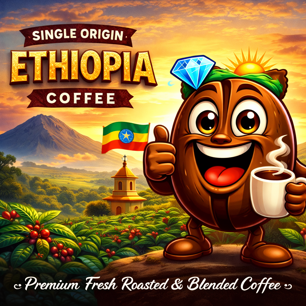 Single Origin Ethiopia Natural Fresh Blended Coffee
