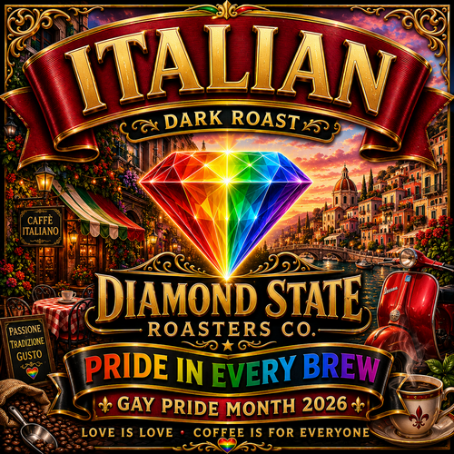 Dark Italian Roast Coffee Pride Edition