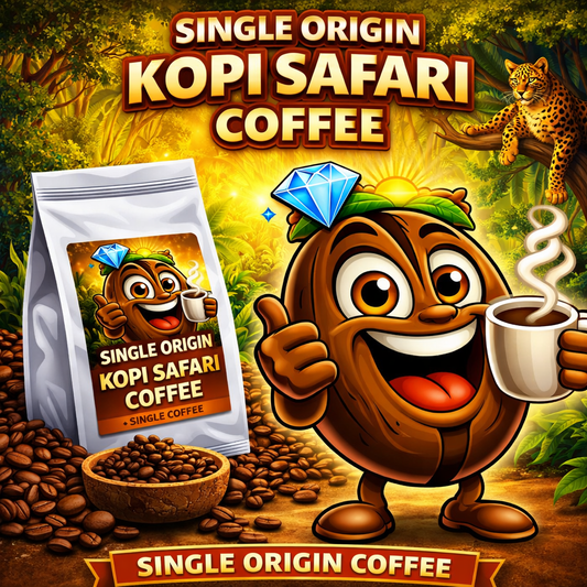 Single Origin Kopi Safari Blended Fresh Roasted Coffee