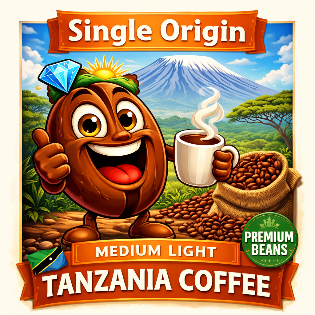 Medium Light Tanzania Single Origin Fresh Roasted Coffee