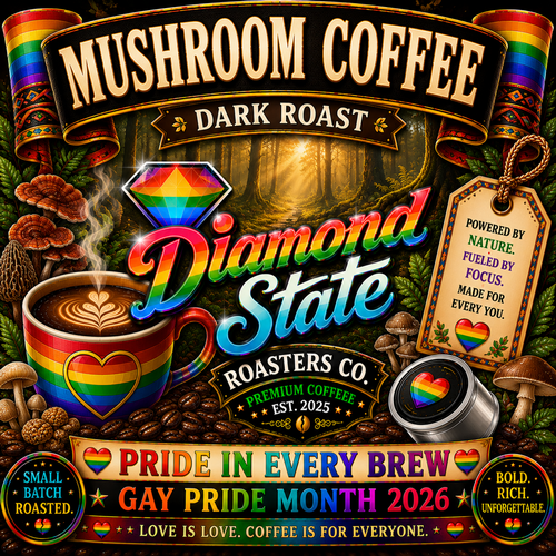 Coffee with Mushrooms Dark Roast Pride Edition