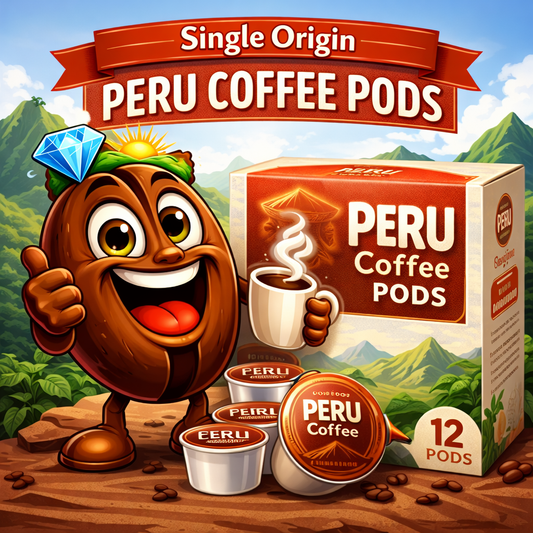 Single Origin Peru Fresh Roasted Coffee Pods