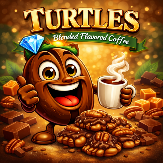 Turtle Flavored Freshly Roasted Coffee Blend
