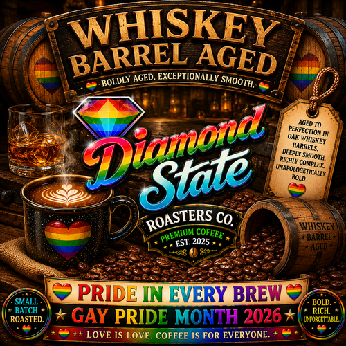 Whiskey Barrel Aged Coffee Pride Edition